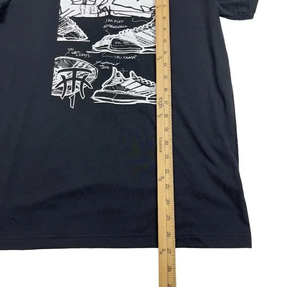 Adidas Black White TMAC Millennium T-shirt Size S
